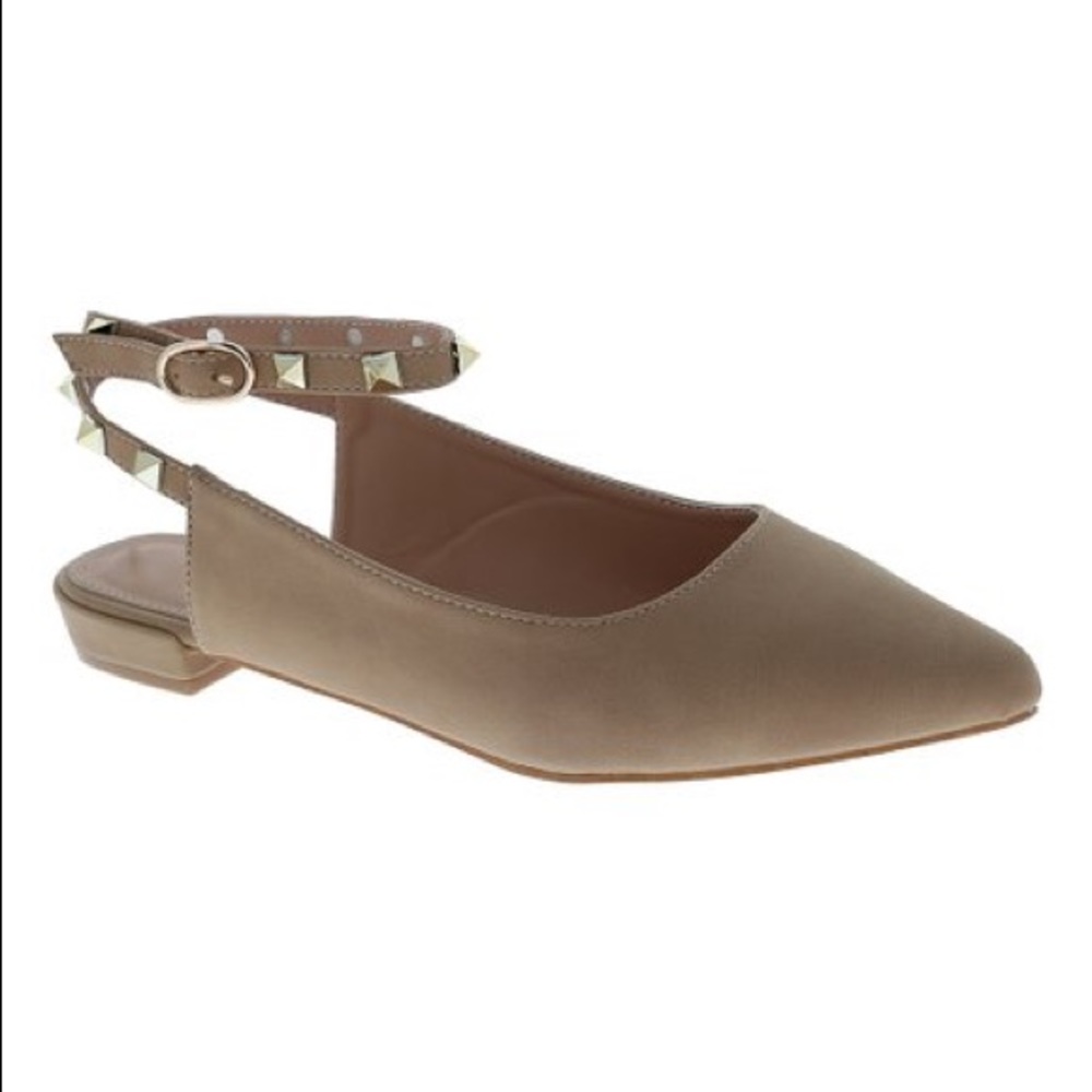 $15 🔺Valentino Vibes tie up ankle studded flats - Picture 3 of 8